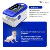 DR VAKU® Swadesi Pulse Oximeter Fingertip, Blood Oxygen Saturation Monitor Fingertip, Blood Oxygen Meter Finger Oximeter Finger with Pulse, with Four Color TFT Screen [Battery Included] – Blue