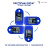 DR VAKU® Swadesi Pulse Oximeter Fingertip, Blood Oxygen Saturation Monitor Fingertip, Blood Oxygen Meter Finger Oximeter Finger with Pulse, with Four Color TFT Screen [Battery Included] – Blue