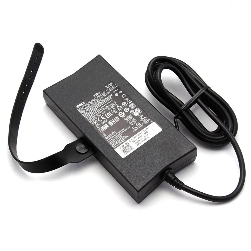 Dell 130W 240V Slim 7.4 MM Pin Laptop Charger Adapter For Alienware, Inspiron 15, Latitude, Precision And Vostro 15 Models - Black Original