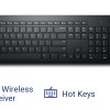 Dell KM3322W Wireless USB Keyboard and Mouse Combo, Anti-Fade & Spill-Resistant Keys, up to 36 Month Battery Life, 3Y Advance Exchange Warranty - Black