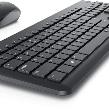 Dell KM3322W Wireless USB Keyboard and Mouse Combo, Anti-Fade & Spill-Resistant Keys, up to 36 Month Battery Life, 3Y Advance Exchange Warranty - Black