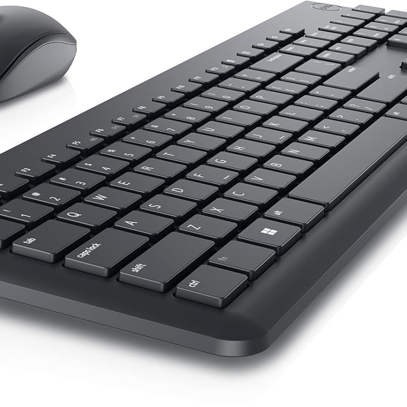 Dell KM3322W Wireless USB Keyboard and Mouse Combo, Anti-Fade & Spill-Resistant Keys, up to 36 Month Battery Life, 3Y Advance Exchange Warranty - Black
