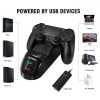 Dobe New World Ps4 Controller Charging Dock With Cable (Black)