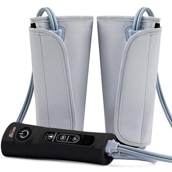 Dr Physio (Usa) Electric Air Compression Blood Circulation Machine Leg Calf Foot Massagers For Body Pain Relief Massager (Black)