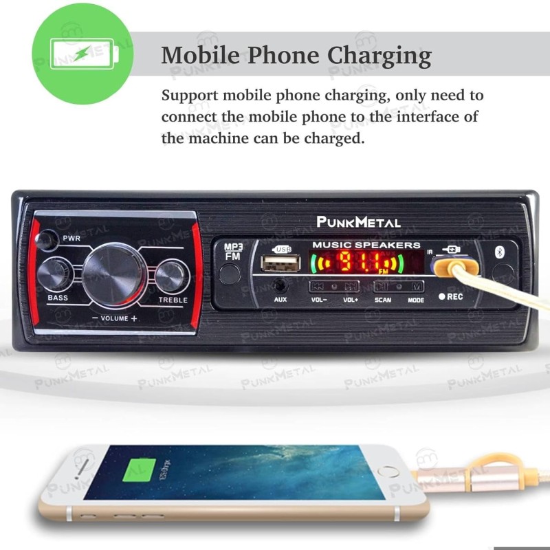 Dual-USB/SD/AUX/Bluetooth/FM/MP3 Car Stereo