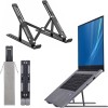 Dyazo 6 Angles Adjustable Aluminum Ergonomic Foldable Portable Tabletop Laptop/Desktop Riser Stand