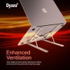 Dyazo 6 Angles Adjustable Aluminum Ergonomic Foldable Portable Tabletop Laptop/Desktop Riser Stand