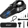 Dylect Turbo Sweep 400 (2 in 1) Tyre Inflator with Car Vacuum Cleaner with LED Light, 5500Pa Suction Power (Dry Use Only)