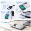 EVM 2.5 Inch SATA SSD HDD Enclosure USB C | 5Gbps High Speed | External Hard Drive Case | Dual Cable Type-C USB | Supports 4TB (ESC/TP02)