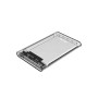EVM 2.5 Inch SATA SSD HDD Enclosure USB C | 5Gbps High Speed | External Hard Drive Case | Dual Cable Type-C USB | Supports 4TB (ESC/TP02)