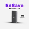 EVM EnSave 1TB Ultra Compact Portable SSD | USB 3.1 Gen 2 Type-C | Up to 550MB/s Read | Shockproof | High Speed Storage for PC, Mac & Android (EPSSD/1TB)
