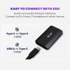 EVM EnSave 1TB Ultra Compact Portable SSD | USB 3.1 Gen 2 Type-C | Up to 550MB/s Read | Shockproof | High Speed Storage for PC, Mac & Android (EPSSD/1TB)