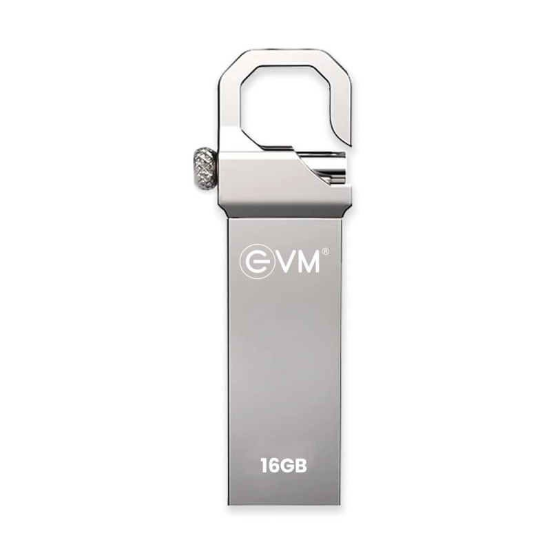 EVM EnStore 16GB USB 2.0 Durable Metal Flash Drive | Dependable 15MB/s Read|Rugged Metal Body (EVMPD/16GB)