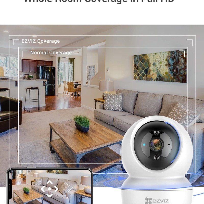 EZVIZ C6N, 1080p WiFi Smart Home Security Camera, Intelligent Surveillance Camera with Night Vision With J.K.Vision
