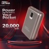 Eveready Ultima Power Bank PB 21, 20,000mAh, 22.5W Fast Charging, Dual Output, USB-C & USB-A, Overcharging Protection