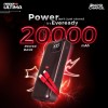Eveready Ultima Power Bank PB11 with Built-in-Cables 20,000 mAh, 22.5W Fast Charging, Multiple Ports & Universal Compatibility