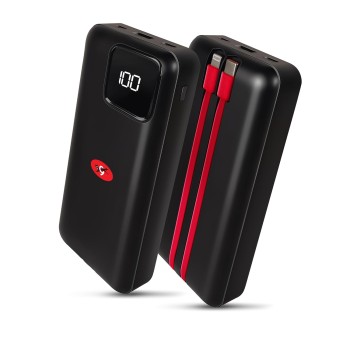 Eveready Ultima Power Bank PB11 with Built-in-Cables 20,000 mAh, 22.5W Fast Charging, Multiple Ports & Universal Compatibility