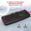 EvoFox Deathray v2 3 in 1 Gaming Keyboard & Mouse Combo with Puppet Master Deskpad | 6 Zone RGB Backlighting, 19 Anti Ghosting Keys (Wired)
