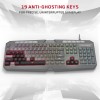 EvoFox Deathray v2 3 in 1 Gaming Keyboard & Mouse Combo with Puppet Master Deskpad | 6 Zone RGB Backlighting, 19 Anti Ghosting Keys (Wired)