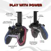 EvoFox One Universal Bluetooth Gaming Controller For PC, iOS, iPadOS, Android and PS4, Dynamic Rgb Lights, Transparent Design Gamepad, Programable Buttons, Turbo Mode with The Dojo App, Detachable Mobile Clamp, and More