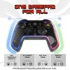 EvoFox One Universal Bluetooth Gaming Controller For PC, iOS, iPadOS, Android and PS4, Dynamic Rgb Lights, Transparent Design Gamepad, Programable Buttons, Turbo Mode with The Dojo App, Detachable Mobile Clamp, and More