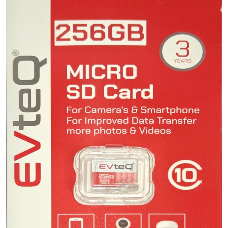 EvteQ microSDXC Memory Card | UHS-3 | 100MB/s Read & 60MB/s Write Speed | High-Performance Data Transfer