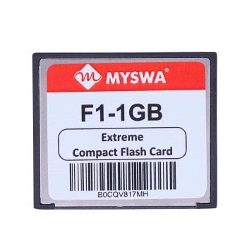 F1-CF1GB F1 Extreme Compact Flash 1GB MLC CF Type 1 Memory Card for CNC Machine, Railways Locomotives