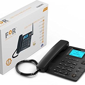 FOR Dual SIM F1+ GSM Model 1 Fixed Wireless Phone Corded & Cordless Landline Phone (Black)