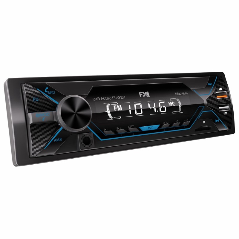 FXI Dsx-A-410 Dual USB Bluetooth Wireless Car Music System, FM Radio, AUX, SD/TF Card Support, Phone Caller Car Stereo- (Single Din)