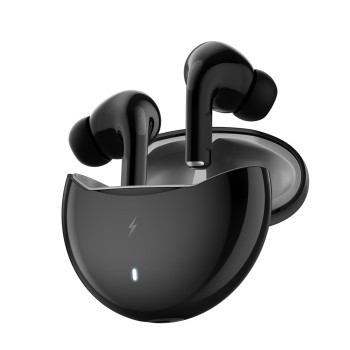 Fire-Boltt Aero TWS Earbuds Custom EQ, Wireless Bluetooth 5.4, Music & App Support, 50H Playtime - Black