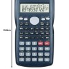Flair FC-82MS Scientific Series Calculator | 240 Functions with 40 Scientific Calculations | Two Line Display | Square Root Function | 10 + 2 Digits Calculator | Sliding Hard Cover | Black, Pack of 1