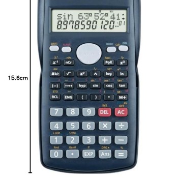 Flair FC-82MS Scientific Series Calculator | 240 Functions with 40 Scientific Calculations | Two Line Display | Square Root Function | 10 + 2 Digits Calculator | Sliding Hard Cover | Black, Pack of 1