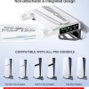 For PS5 Wall Mount Kit with Controller Charging Station & Cooling Fans, For PS5 Shelf Compatible with PlayStation 5/PS5 Slim/PS5 Pro