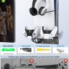 For PS5 Wall Mount Kit with Controller Charging Station & Cooling Fans, For PS5 Shelf Compatible with PlayStation 5/PS5 Slim/PS5 Pro