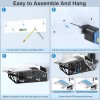 For PS5 Wall Mount Kit with Controller Charging Station & Cooling Fans, For PS5 Shelf Compatible with PlayStation 5/PS5 Slim/PS5 Pro