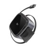 GM G+ iSmart Qi2 2-in-1 Wireless Charger | Fast Charging for iPhone, All Apple Watch Series | Retractable 65cm Cable, Advanced Qi2 Technology