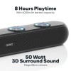 GOBOLD GoSurround 320 | 50W Bluetooth SoundBar, 4000 Mah Battery, 2.0 Channel with 58Mm Drivers (Platinum Black)