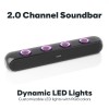 GOBOLD GoSurround 320 | 50W Bluetooth SoundBar, 4000 Mah Battery, 2.0 Channel with 58Mm Drivers (Platinum Black)