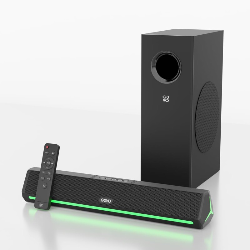 GOVO GOSURROUND 600 | 90W Soundbar | 2.1 Channel Home Theatre | Deep Bass from 4” Subwoofer