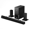 GOVO GOSURROUND 945 | 120W Sound bar, 5.1 Channel Home Theatre with Mega subwoofer, Dual Rear Satellites (Platinum Black)