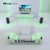 GOVO GOSURROUND 999 | 660W,True Dolby Audio, Dual 6.5" Subwoofers with Dual Satellites,5.2 Surround Soundbar (Platinum Black)