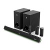 GOVO GOSURROUND 999 | 660W,True Dolby Audio, Dual 6.5" Subwoofers with Dual Satellites,5.2 Surround Soundbar (Platinum Black)