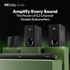 GOVO GOSURROUND 999 | 660W,True Dolby Audio, Dual 6.5" Subwoofers with Dual Satellites,5.2 Surround Soundbar (Platinum Black)
