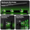 GOVO GOSURROUND 999 | 660W,True Dolby Audio, Dual 6.5" Subwoofers with Dual Satellites,5.2 Surround Soundbar (Platinum Black)