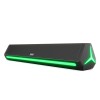 GOVO GoSurround 300 | 25W Bluetooth Sound bar, 2000 mAh Battery, 2.0 Channel with 52mm Drivers, Multicolor (Platinum Black)
