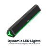 GOVO GoSurround 300 | 25W Bluetooth Sound bar, 2000 mAh Battery, 2.0 Channel with 52mm Drivers, Multicolor (Platinum Black)