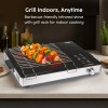 Glen 2200W Infrared Cooktop Stove with Grill Rack for Barbecue, Touch Control, Crystal Glass Plate, Digital Display, 4 Modes, Timer, Surge (SA-3077IR)