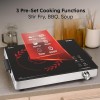 Glen 2200W Infrared Cooktop Stove with Grill Rack for Barbecue, Touch Control, Crystal Glass Plate, Digital Display, 4 Modes, Timer, Surge (SA-3077IR)