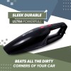 GoMechanic Car Vacuum Cleaner - Portable 2 in 1 Wet & Dry Cleaner for Car with High Suction Power 4500PA - Multipurpose 12V Power Corded with Nozzle Straw & HEPA Filter (Neutron 4500, Black)