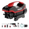 GoMechanic Car Washer High Pressure Pump Machine - Portable Washing Gun - 2200 Watts (Black-Red)
